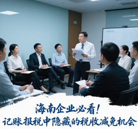 海南企业必看记账报税中隐藏的税收减免机会